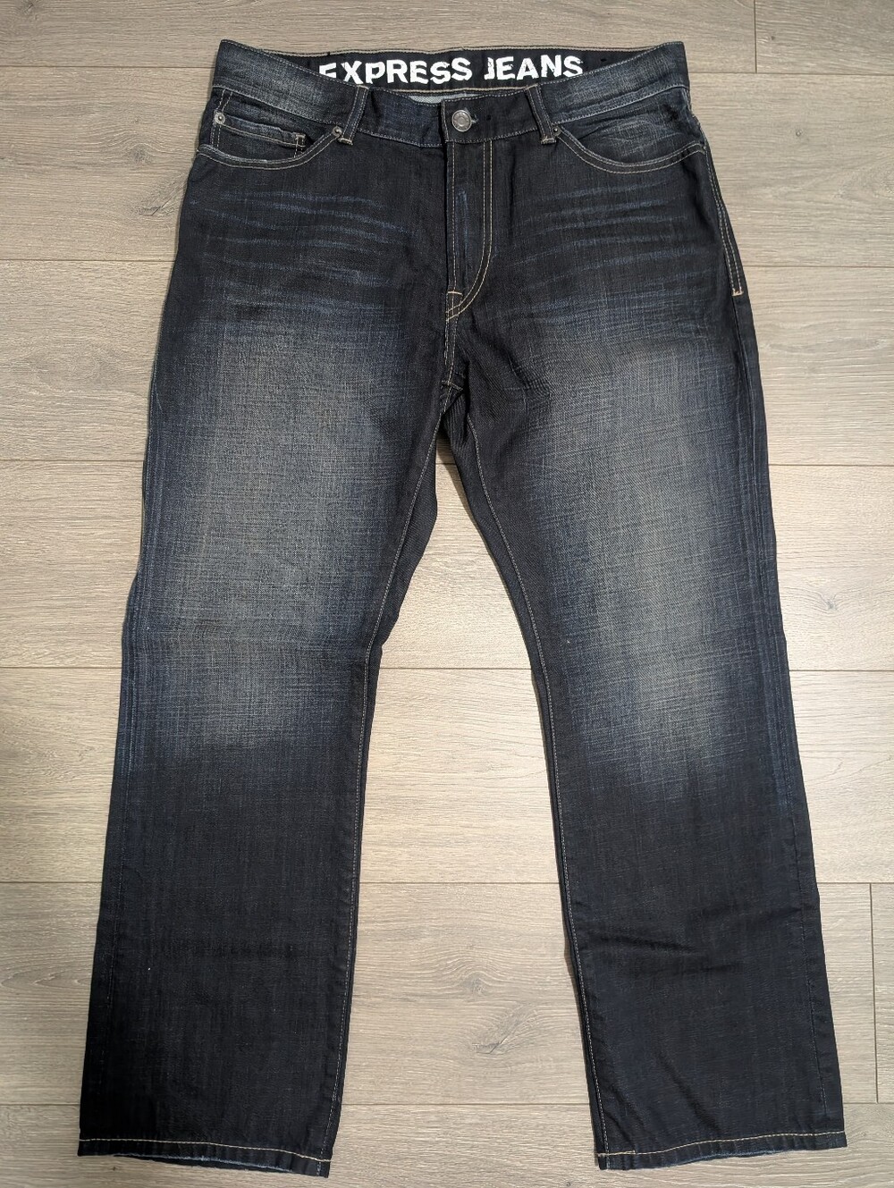 EUC•Express Jeans Kingston Classic Low Rise Straight Leg Dark Wash Men's 34x30👖